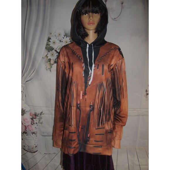 Western Cowgirl Cowboy Style Unisex 3D Hoodie All Over Print Size XXL NEW - Picture 8 of 10